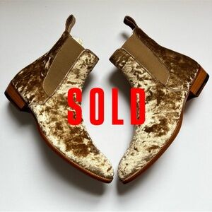 ORO Los Angeles The Reggio Velvet Chelsea Boots Men’s Sz 10 New In Box | Limited